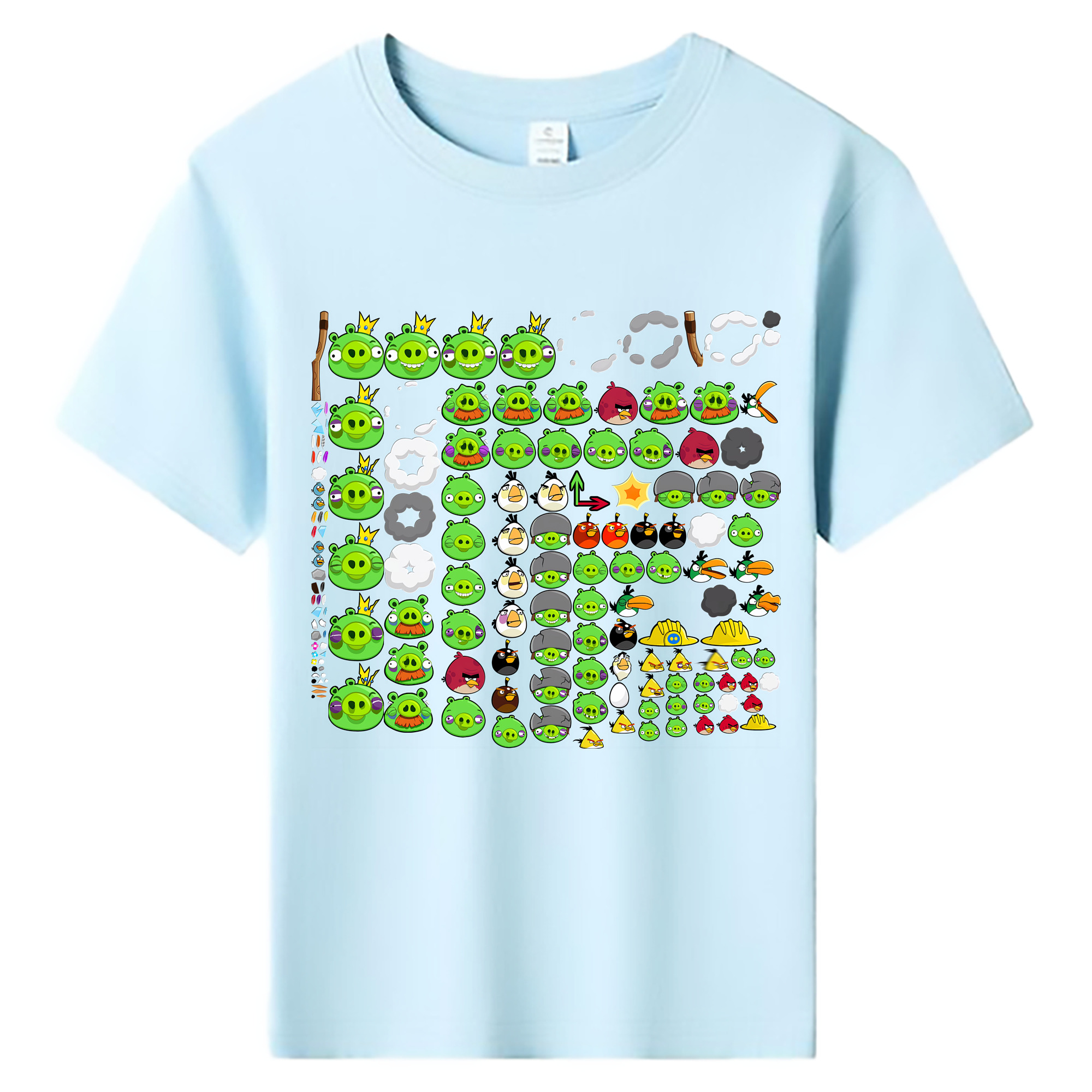 （画像用） Angry Birds アングリーバード 綿100％キッズTシャツ（フロントプリント）